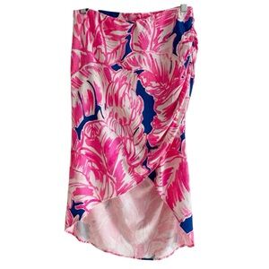 Lilly Pulitzer Tiki Pink Beach Bliss Palmer Skirt M